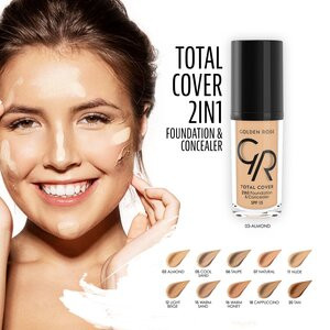 Golden Rose Total Cover 2in1 Foundation (Item Code : 10120001)