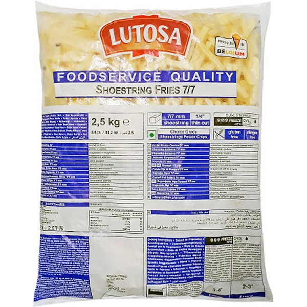 Lutosa Shoestring Fries, 2.5KG (French fries )