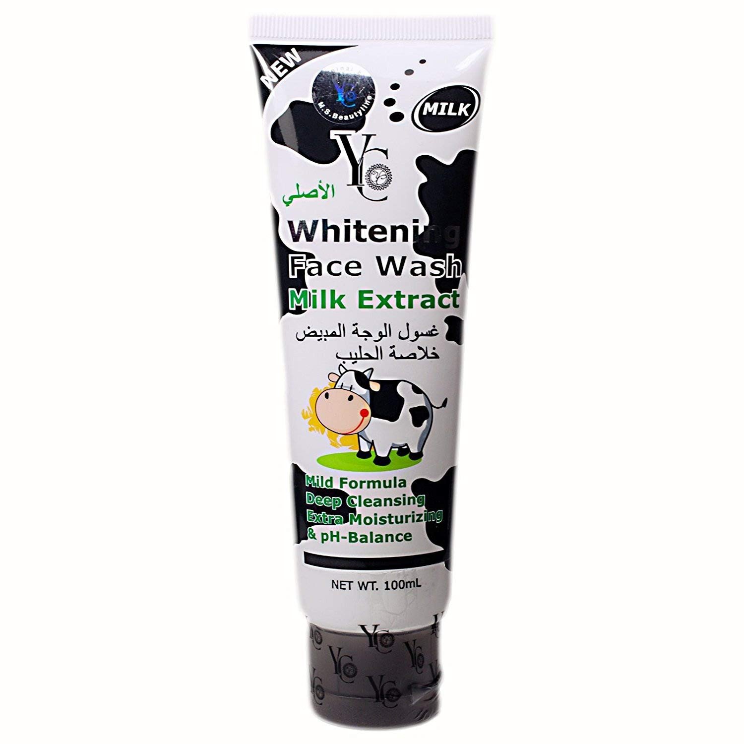 Yc Whitening Face Wash Milk Extract 100ml Mild