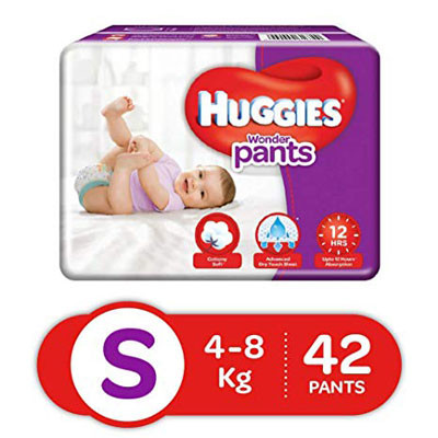Huggies Baby Diaper WonderPants Pant S 4-8 kg 42 pcs