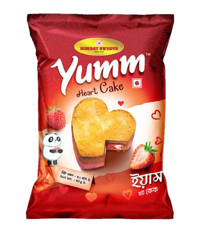 Bombay Sweets Yumm Heart Cake