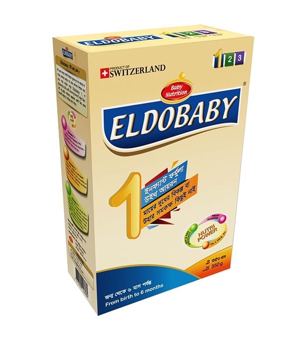 ELDOBABY 1 Infant Formula With Iron BIB (0-6 Months) 350 gm